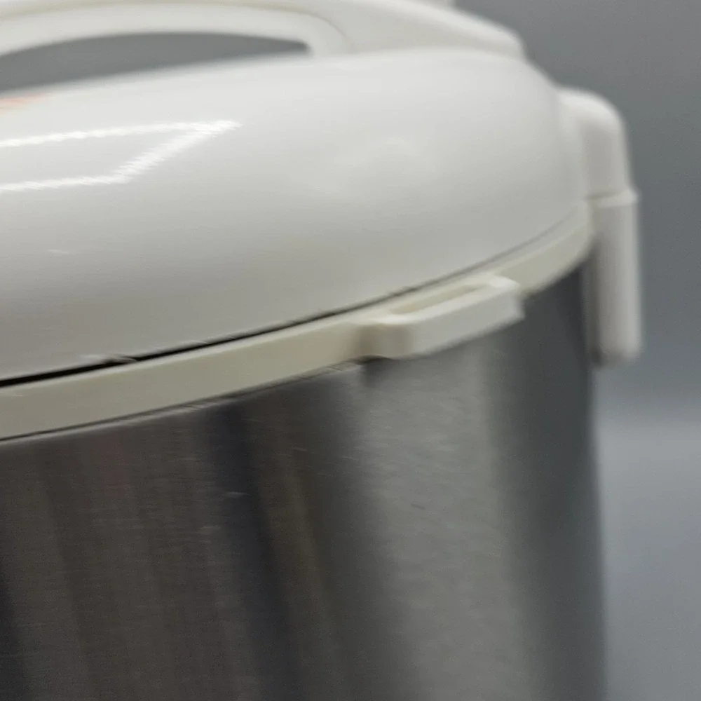 Oyama Stainless Steel Rice Cooker and Warmer 10-Cup 1.8 L White Flowers CFS-F18W